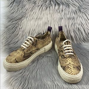 Eytys & h&m snake skin sneakers  size 7.5 size 40